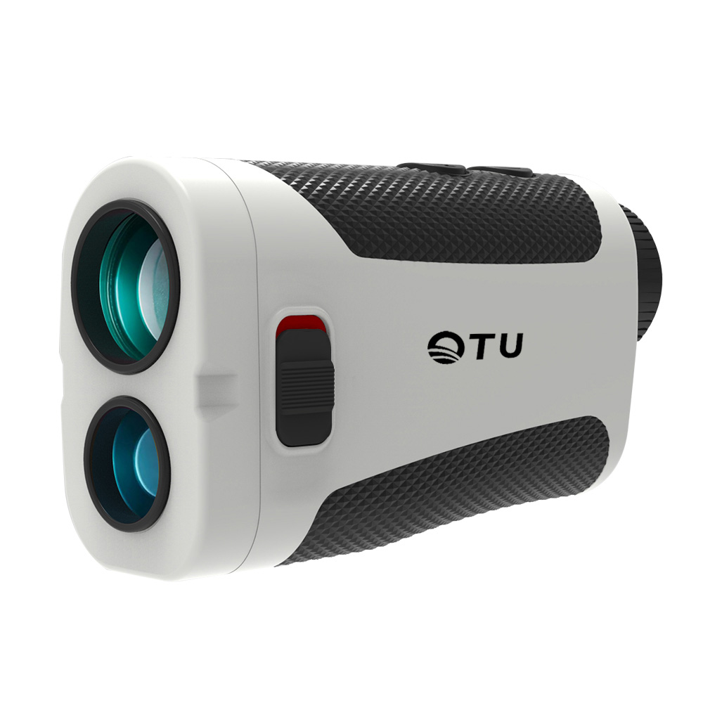 Golf rangefinder with red OLED display